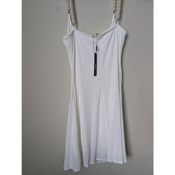 FASHION NOVA Pearl Strap Mini Dress 1X White, women's - Picture 11 of 11